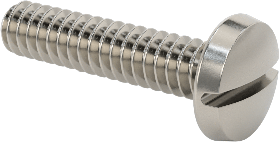 Paslanmaz Çelik Bağlama Başlı Oluklu Vidalar, 4-40 Diş, 1/2" Uzunluk