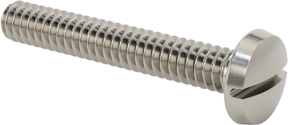 Paslanmaz Çelik Bağlama Başlı Oluklu Vidalar, 4-40 Diş, 3/4" Uzunluk