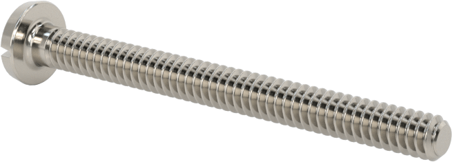 Paslanmaz Çelik Bağlama Başlı Oluklu Vidalar, 4-40 Diş, 1-1/4" Uzunluk