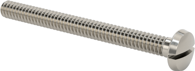 Paslanmaz Çelik Bağlama Başlı Oluklu Vidalar, 4-40 Diş, 1-1/4" Uzunluk