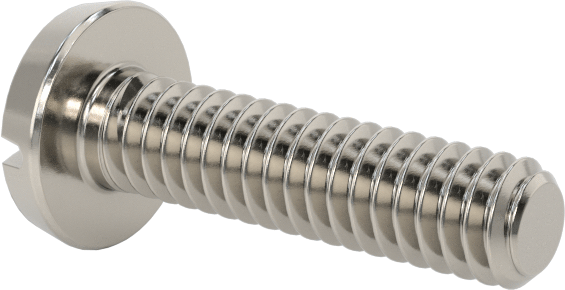Paslanmaz Çelik Bağlama Başlı Oluklu Vidalar, 5-40 Diş, 1/2" Uzunluk