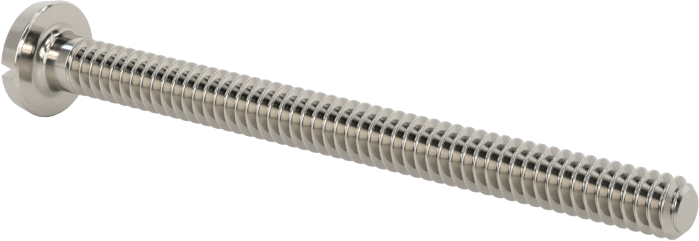 Paslanmaz Çelik Bağlama Başlı Oluklu Vidalar, 6-32 Diş, 1-3/4" Uzunluk
