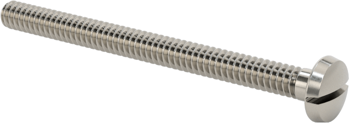 Paslanmaz Çelik Bağlama Başlı Oluklu Vidalar, 6-32 Diş, 1-3/4" Uzunluk