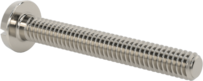 Paslanmaz Çelik Bağlama Başlı Oluklu Vidalar, 8-32 Diş, 1-1/4" Uzunluk