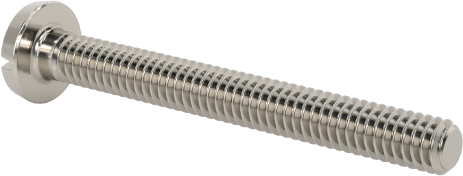 Paslanmaz Çelik Bağlama Başlı Oluklu Vidalar, 8-32 Diş, 1-1/2" Uzunluk