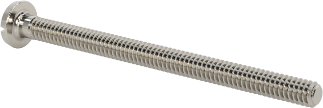 Paslanmaz Çelik Bağlama Başlı Oluklu Vidalar, 2-56 Diş, 1-1/4" Uzunluk