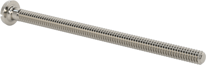 Paslanmaz Çelik Bağlama Başlı Oluklu Vidalar, 2-56 Diş, 1-1/2" Uzunluk