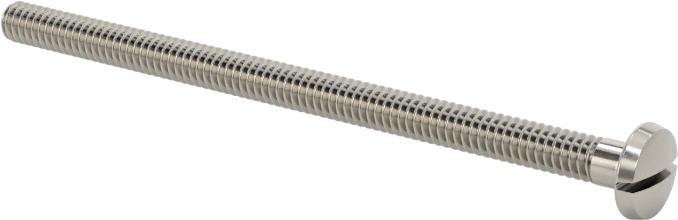 Paslanmaz Çelik Bağlama Başlı Oluklu Vidalar, 2-56 Diş, 1-1/2" Uzunluk