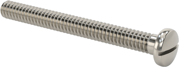 18-8 Paslanmaz Çelik Peynir Başlı Oluklu Vida, M1,6 x 0,35 mm Diş Boyutu, 16 mm Uzunluk