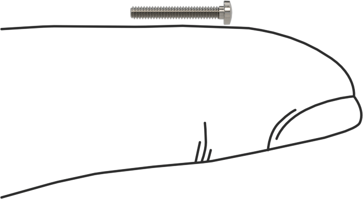 18-8 Paslanmaz Çelik Peynir Başlı Oluklu Vida, M1,4 x 0,3 mm Diş Boyutu, 10 mm Uzunluk