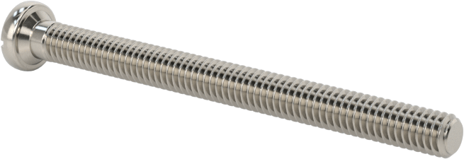 18-8 Paslanmaz Çelik Peynir Başlı Oluklu Vida, M2,5 x 0,45 mm Diş Boyutu, 30 mm Uzunluk