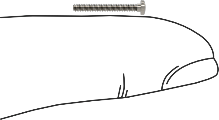 18-8 Paslanmaz Çelik Peynir Başlı Oluklu Vida, M1,4 x 0,3 mm Diş Boyutu, 12 mm Uzunluk