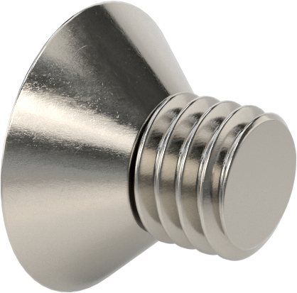 18-8 Paslanmaz Çelik Phillips Oval Başlı Vidalar, 10-32 Diş Boyutu, 1/4" Uzunluk