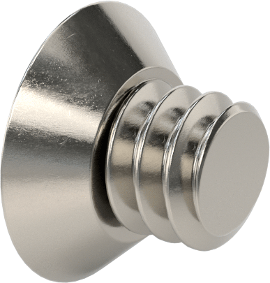 18-8 Paslanmaz Çelik Phillips Oval Başlı Vidalar, 4-40 Diş Boyutu, 1/8" Uzunluk