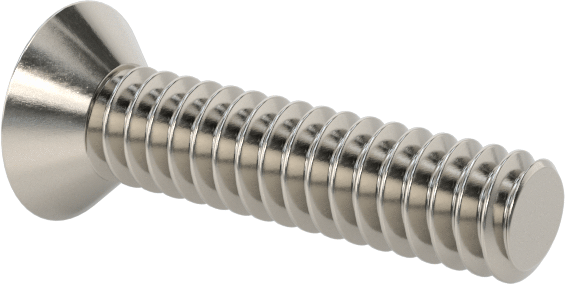 18-8 Paslanmaz Çelik Phillips Oval Başlı Vidalar, 4-40 Diş Boyutu, 1/2" Uzunluk