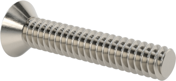 18-8 Paslanmaz Çelik Phillips Oval Başlı Vidalar, 4-40 Diş Boyutu, 5/8" Uzunluk
