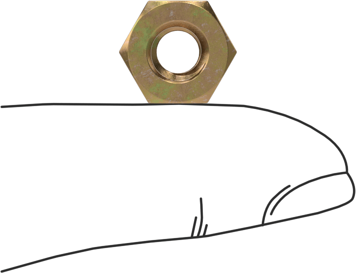 Mil. Spec. Düşük Mukavemetli Çelik Altıgen Somun, 1/4"-20 Diş Boyutu, MS35649-2252