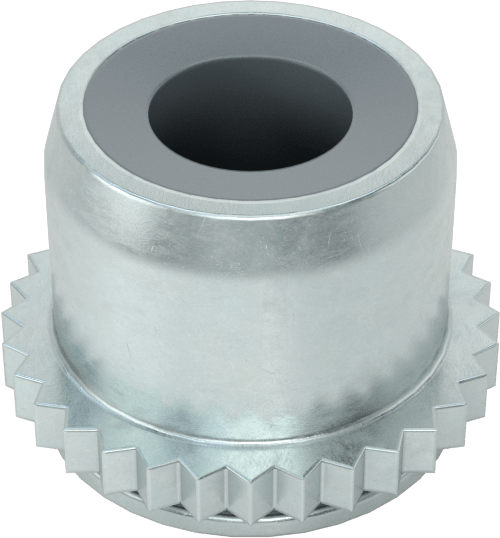 Sac Metal için Naylon Ekli Presle Takılan Kilit Somunu, Çinko Kaplı Çelik, M3 x 0,50 mm Dişli Boyutu
