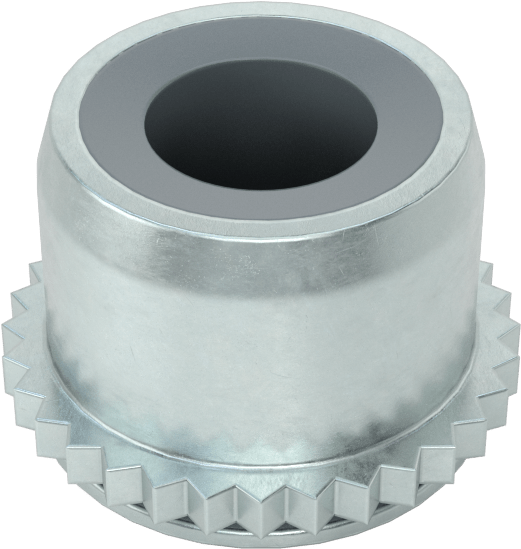 Sac Metal için Naylon Ekli Presle Takılan Kilit Somunu, Çinko Kaplı Çelik, M4 x 0,70 mm Diş Boyutu
