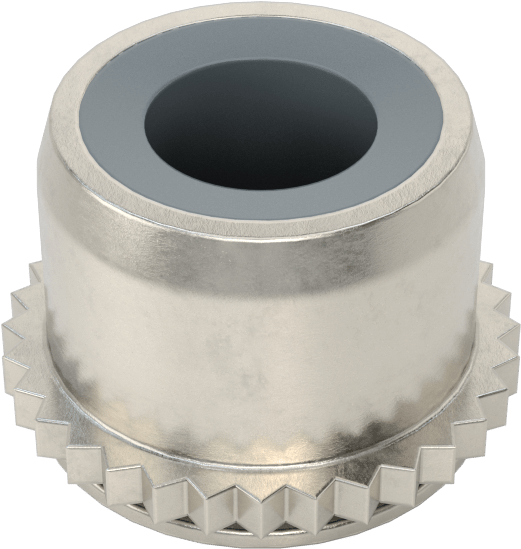 Sac Metal için Naylon Ekli Presle Takılan Kilit Somunu, 18-8 Paslanmaz Çelik, M4 x 0,70 mm Diş Boyutu