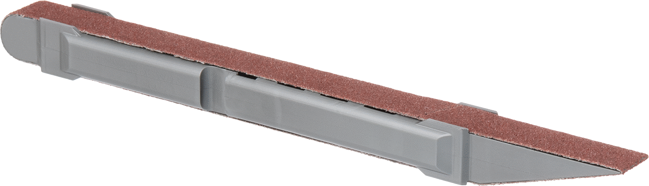Kayışlı Zımpara Çubuğu, Pürüzlü Yüzey için, 80 Kum, Gri, 1/2“ Genişlik x 8” Uzunluk