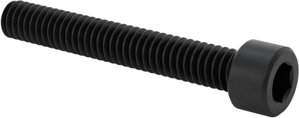 Siyah Oksit Alaşımlı Çelik Soket Başlı Vida, 1-72 Diş Boyutu, 1/2" Uzunluk