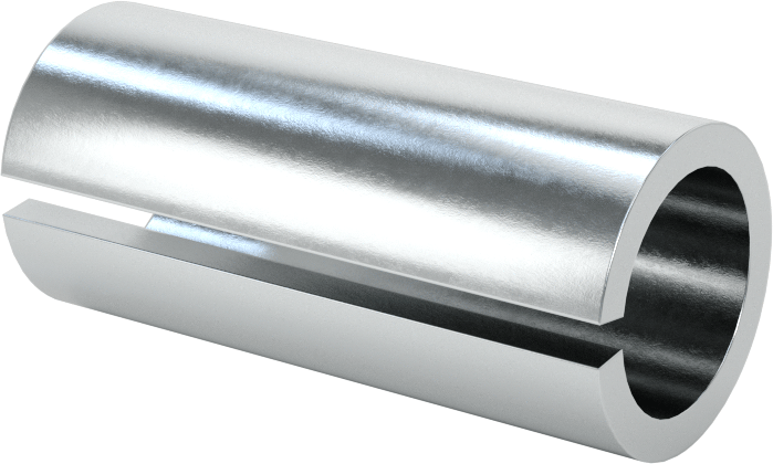 Plastik için Çinko Kaplı Çelik Dişsiz Ek Parçalar, 3/8" Vida Boyutu için, 1-1/4" Uzunluk