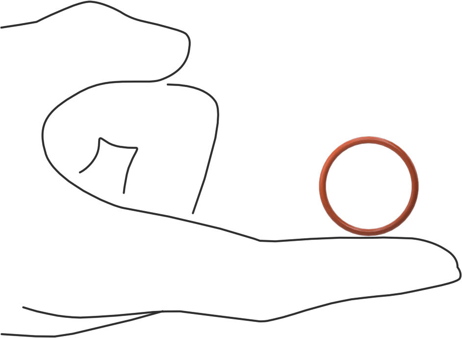 Yüksek Sıcaklık Silikon O-Ring, 1/16 Kesirli Genişlik, Dash Numarası 020