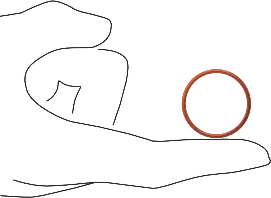 Yüksek Sıcaklık Silikon O-Ring, 1/16 Kesirli Genişlik, Dash Numarası 023