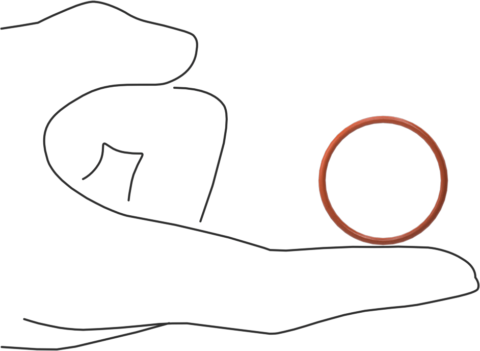 Yüksek Sıcaklık Silikon O-Ring, 1/16 Kesirli Genişlik, Dash Numarası 024