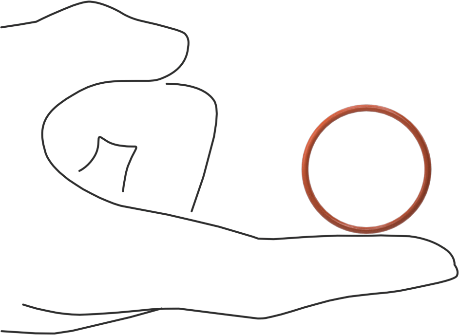 Yüksek Sıcaklık Silikon O-Ring, 1/16 Kesirli Genişlik, Dash No. 025