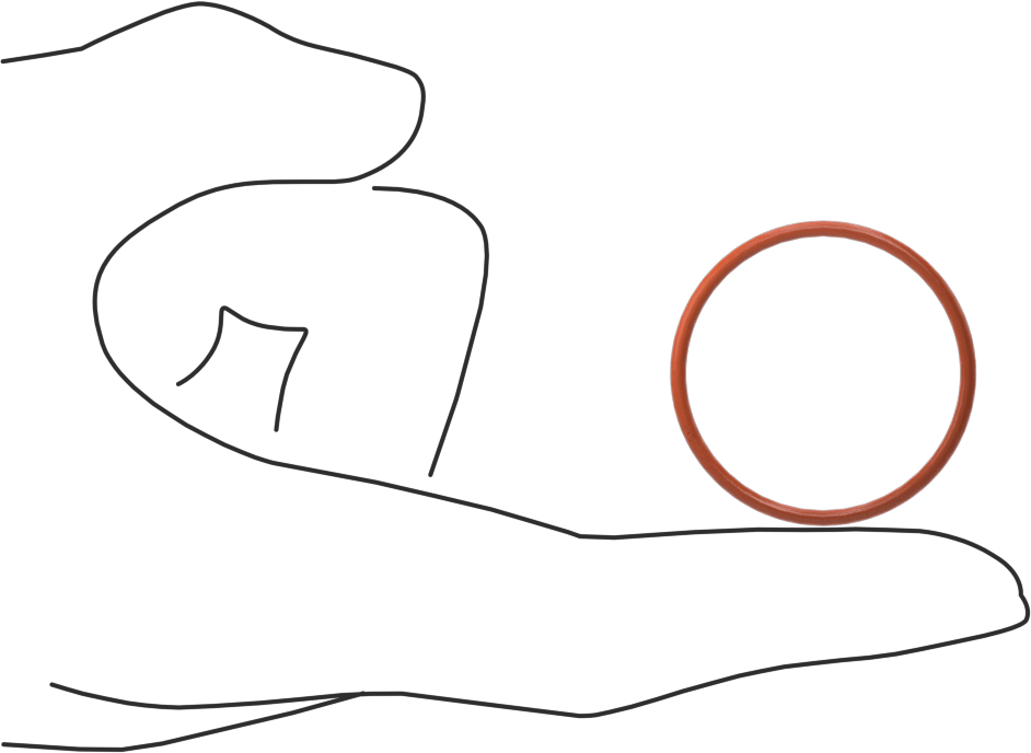 Yüksek Sıcaklık Silikon O-Ring, 1/16 Kesirli Genişlik, Dash No. 026