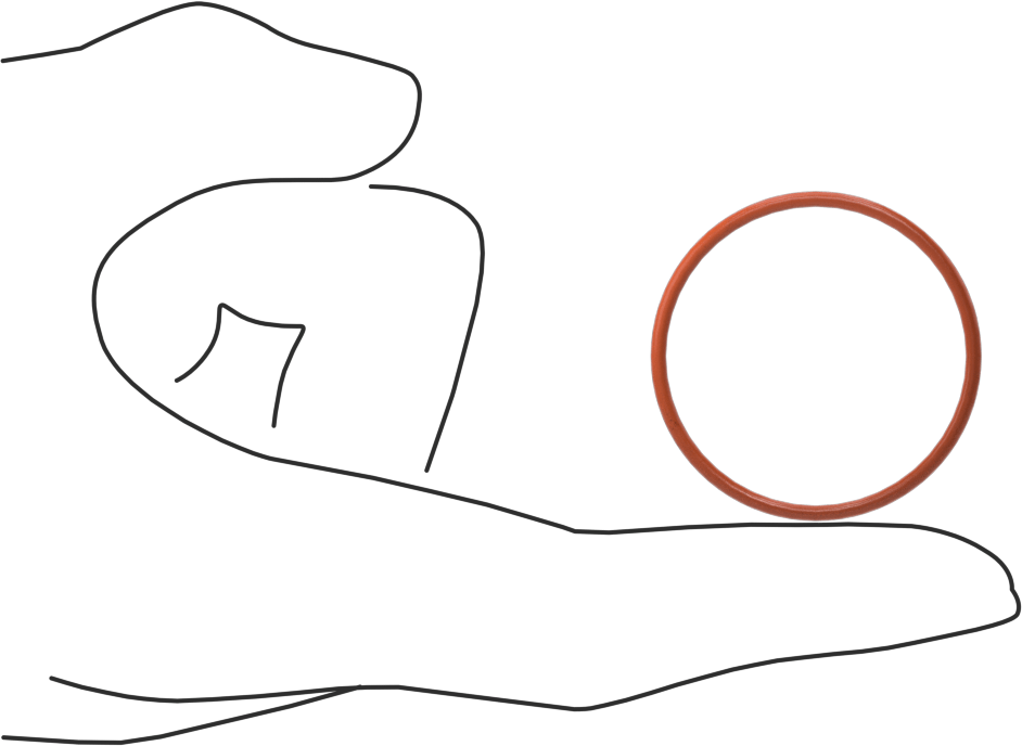 Yüksek Sıcaklık Silikon O-Ring, 1/16 Kesirli Genişlik, Dash Numarası 028