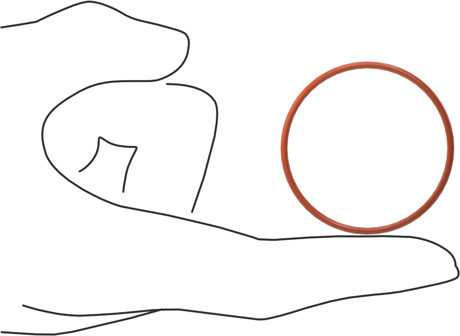 Yüksek Sıcaklık Silikon O-Ring, 1/16 Kesirli Genişlik, Dash Numarası 030