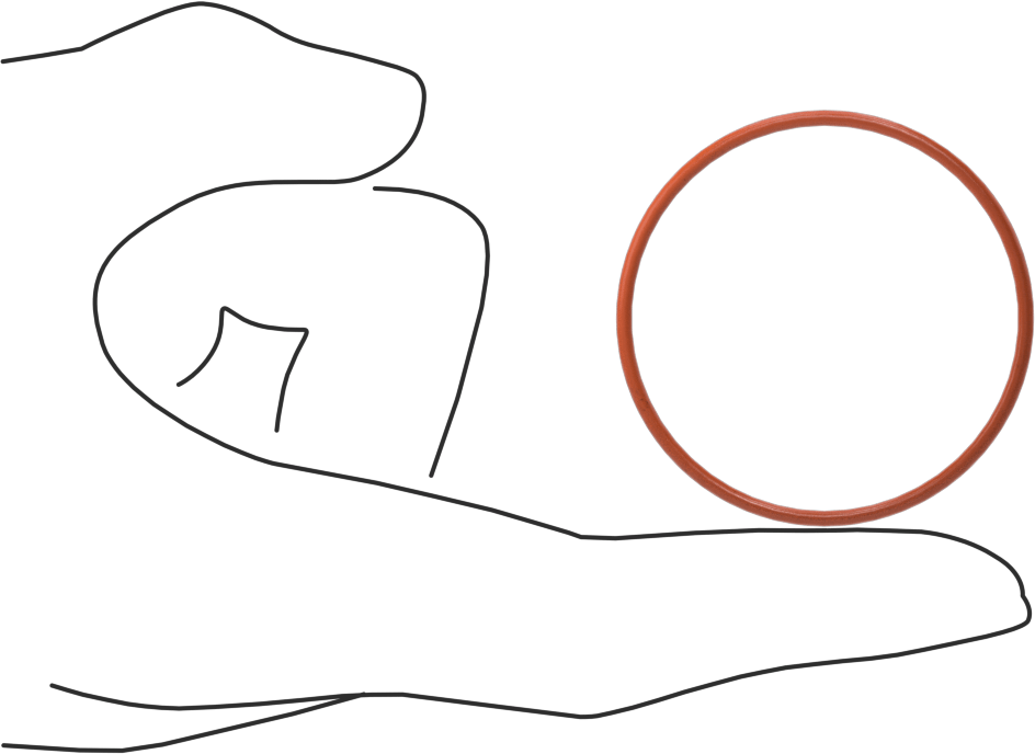 Yüksek Sıcaklık Silikon O-Ring, 1/16 Kesirli Genişlik, Dash Numarası 031