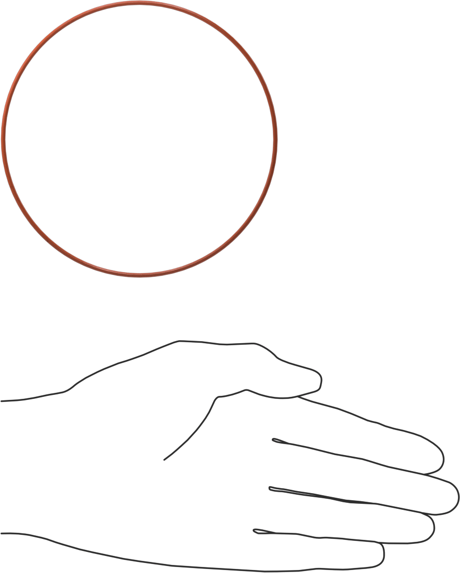 Yüksek Sıcaklık Silikon O-Ring, 1/16 Kesirli Genişlik, Dash No. 046