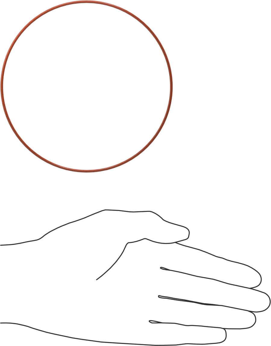 Yüksek Sıcaklık Silikon O-Ring, 1/16 Kesirli Genişlik, Dash Numarası 047