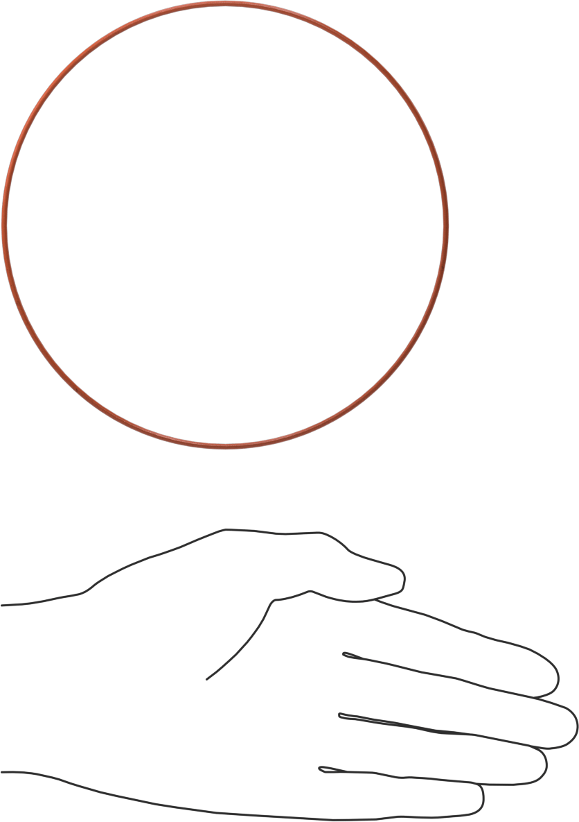 Yüksek Sıcaklık Silikon O-Ring, 1/16 Kesirli Genişlik, Dash Numarası 051