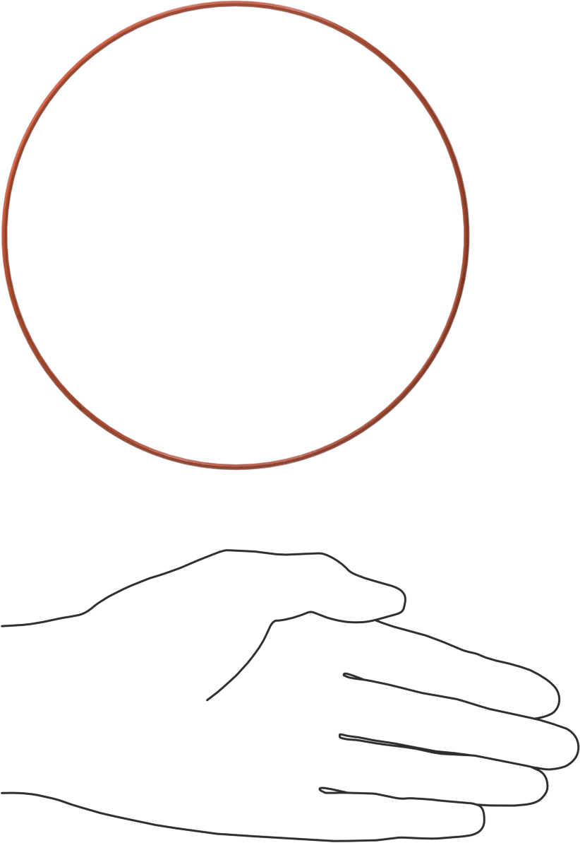 Yüksek Sıcaklık Silikon O-Ring, 1/16 Kesirli Genişlik, Dash Numarası 052