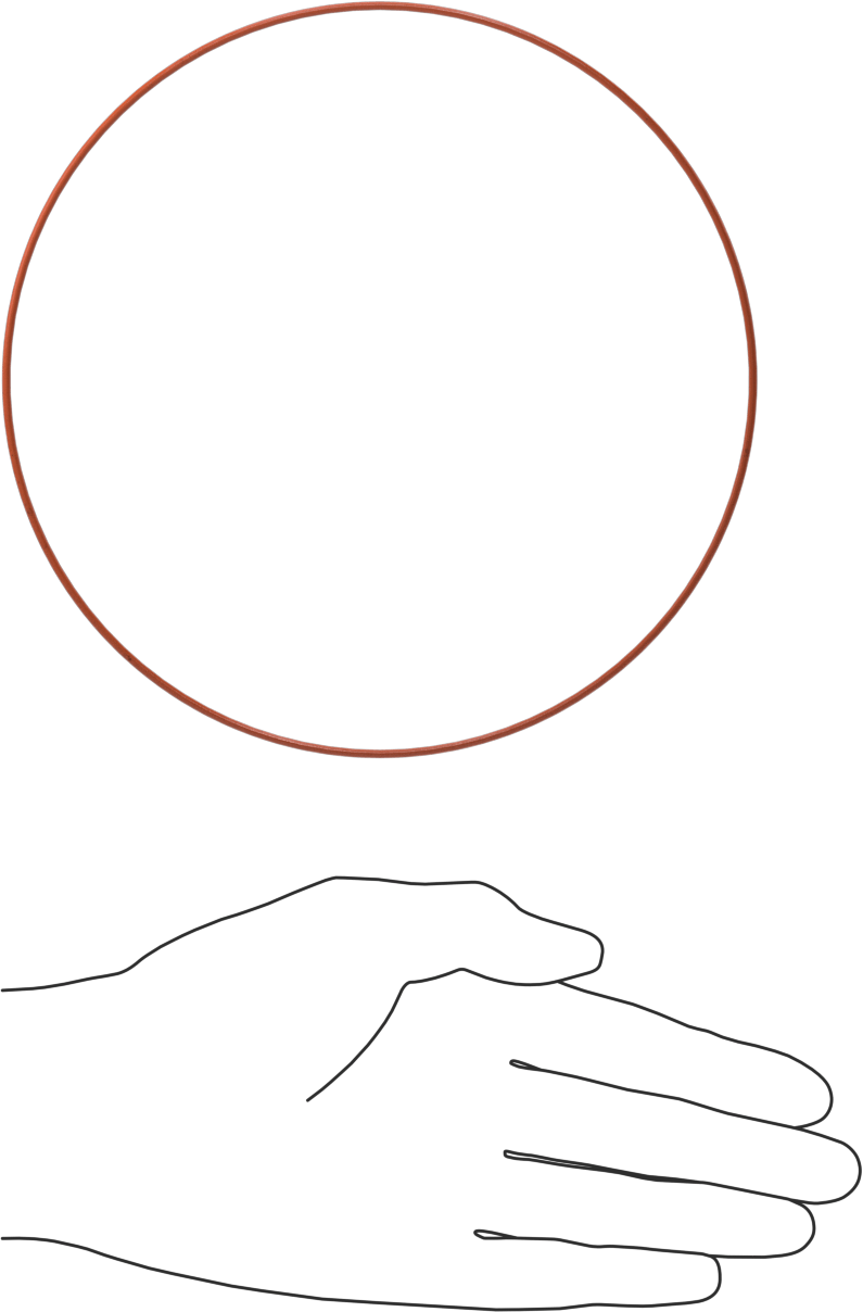 Yüksek Sıcaklık Silikon O-Ring, 1/16 Kesirli Genişlik, Dash Numarası 054