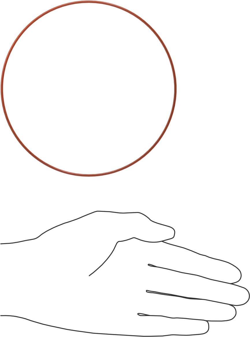 Yüksek Sıcaklık Silikon O-Ring, 1/16 Kesirli Genişlik, Dash No. 049