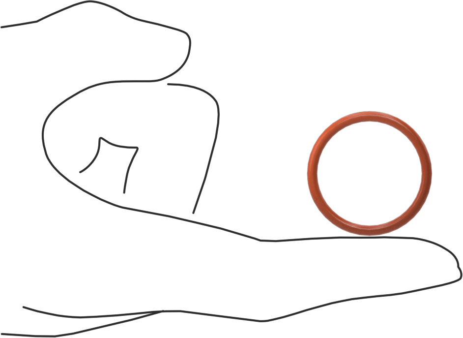 Yüksek Sıcaklık Silikon O-Ring, 3/32 Kesirli Genişlik, Dash No. 121