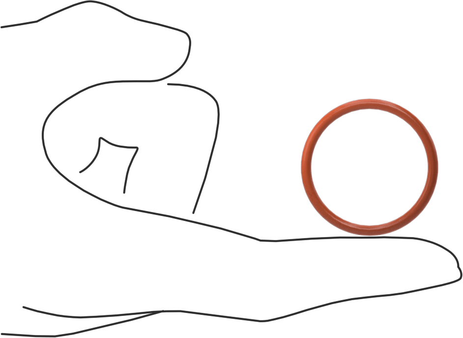 Yüksek Sıcaklık Silikon O-Ring, 3/32 Kesirli Genişlik, Dash No. 123