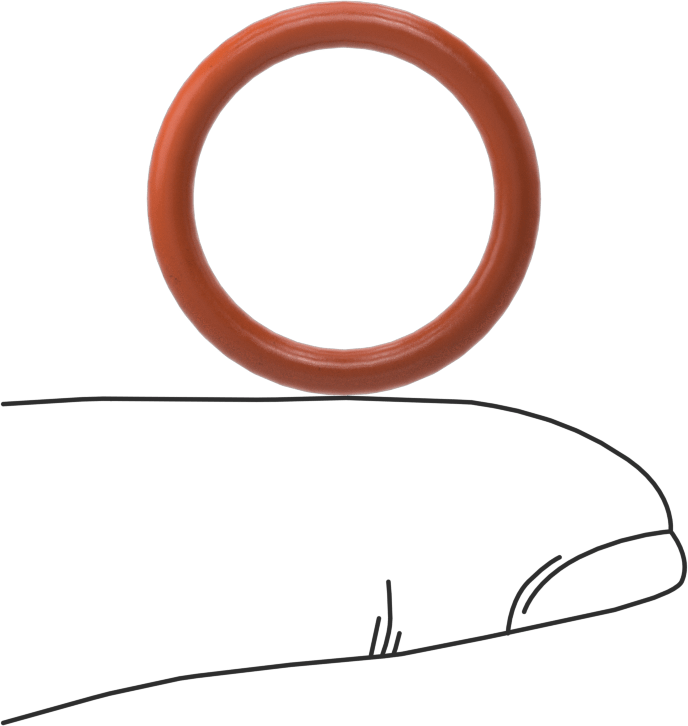 Yüksek Sıcaklık Silikon O-Ring, 3/32 Kesirli Genişlik, Dash No. 115