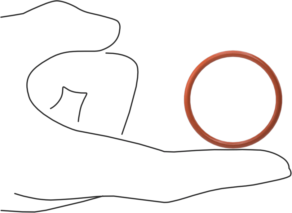 Yüksek Sıcaklık Silikon O-Ring, 3/32 Kesirli Genişlik, Dash Numara 126