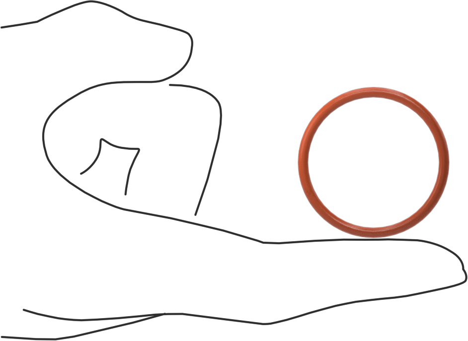 Yüksek Sıcaklık Silikon O-Ring, 3/32 Kesirli Genişlik, Dash No. 125