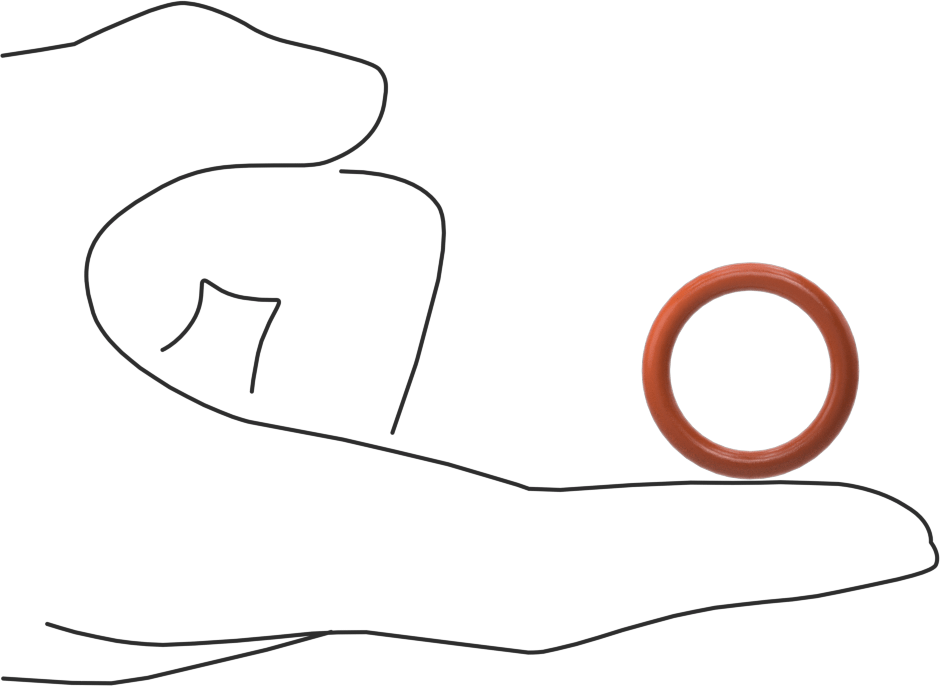 Yüksek Sıcaklık Silikon O-Ring, 1/8 Kesirli Genişlik, Dash No. 211