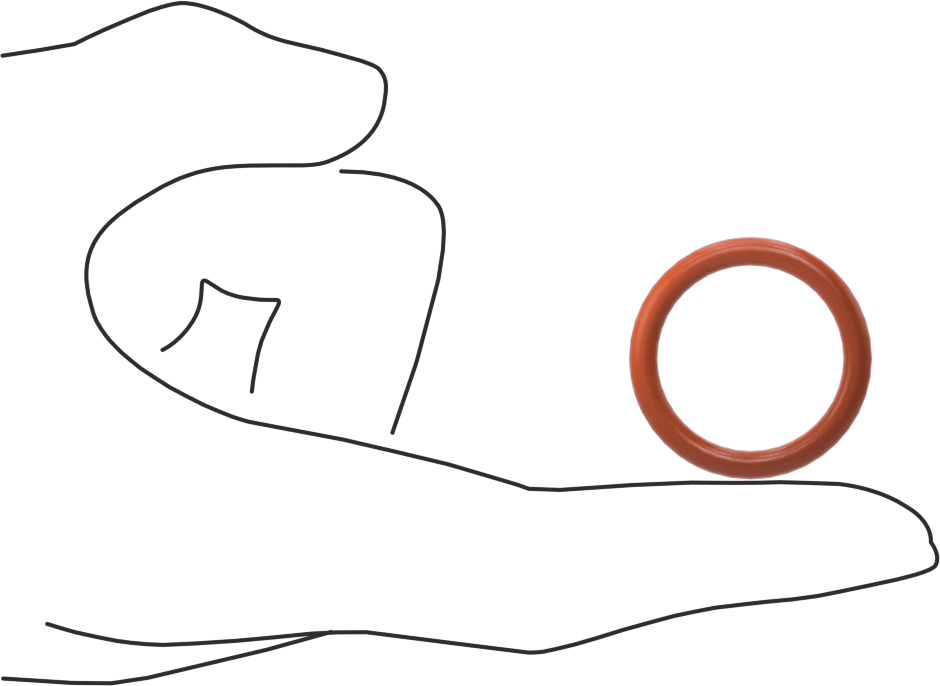 Yüksek Sıcaklık Silikon O-Ring, 1/8 Kesirli Genişlik, Dash Numarası 213