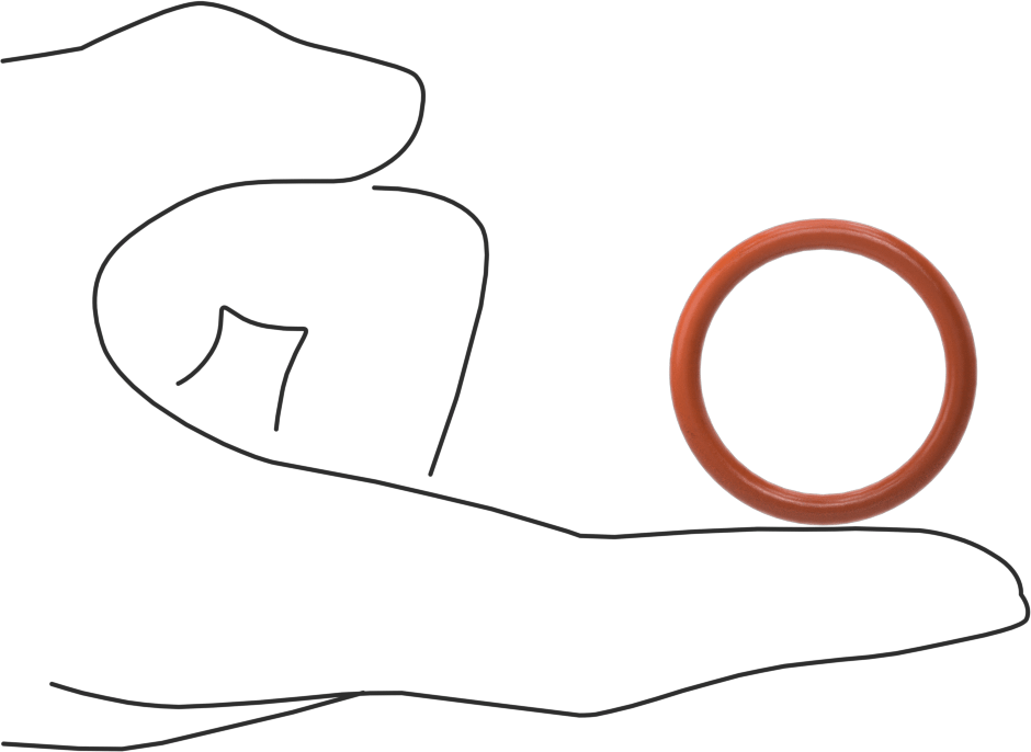 Yüksek Sıcaklık Silikon O-Ring, 1/8 Kesirli Genişlik, Dash No. 216