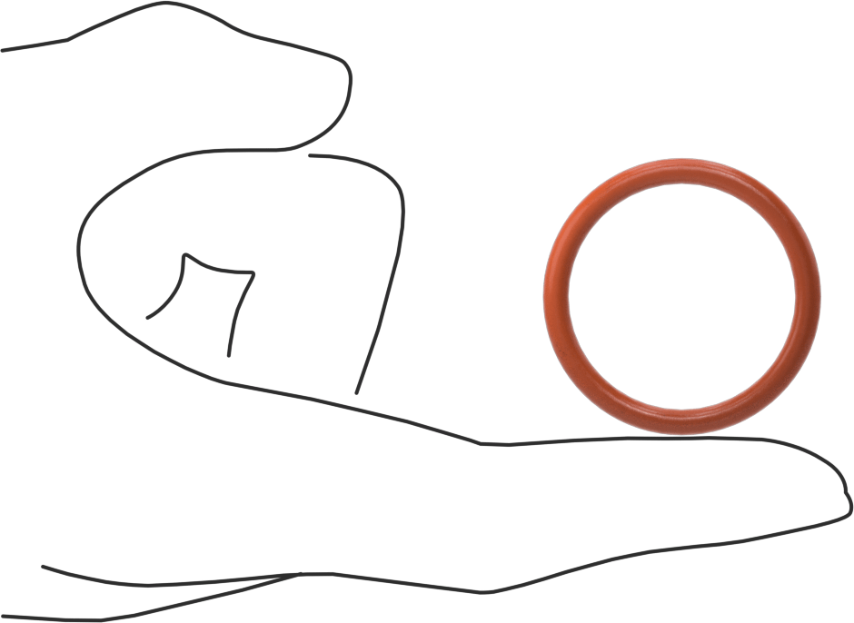 Yüksek Sıcaklık Silikon O-Ring, 1/8 Kesirli Genişlik, Dash Numara 218